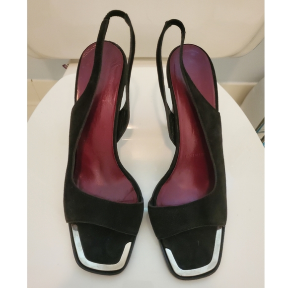 Jil Sander Shoes - Jil Sander Black and Silver Sandals